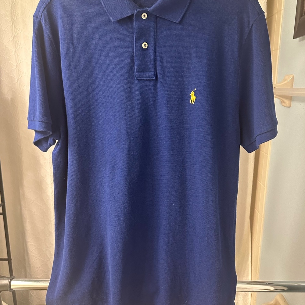 Polo by Ralph Lauren Men's Blue Polo Shirt